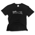 Victory Sprints Luxe Suprima Cotton Tee in Black - flat lay