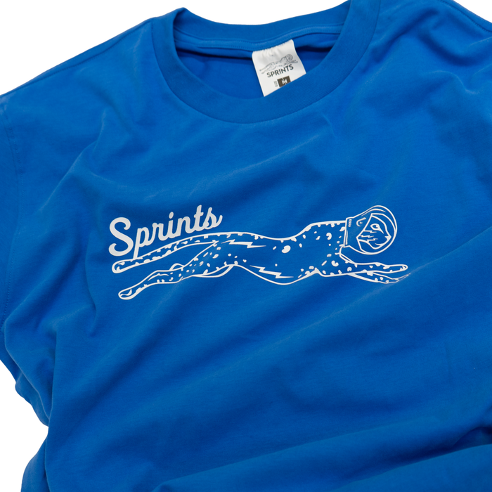 Victory Sprints Luxe Suprima Cotton Tee - Blue (Unisex)