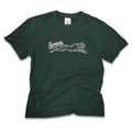 Victory Sprints Luxe Suprima Cotton Tee in Green - flat lay
