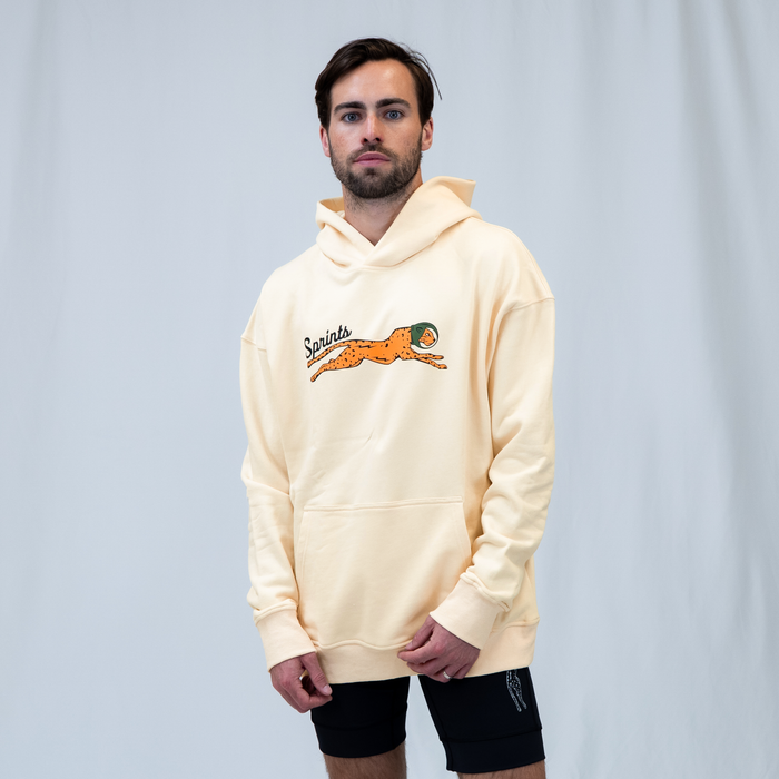 Victory Sprints Oversized Hoodie - Butter