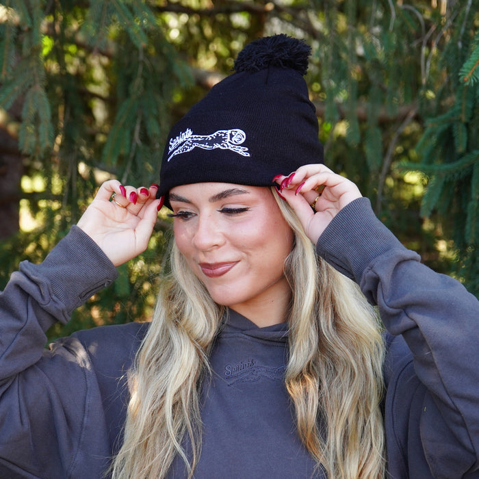 Person wearing the Victory Sprints Winter Hat
