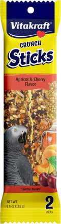 VK CRUNCH STICKS CONURE APRICOT-CHERRY 2PK