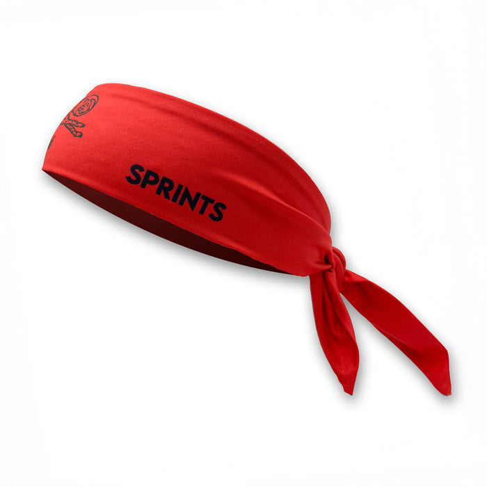 Warrior Wrap Fire Headband, red - side view
