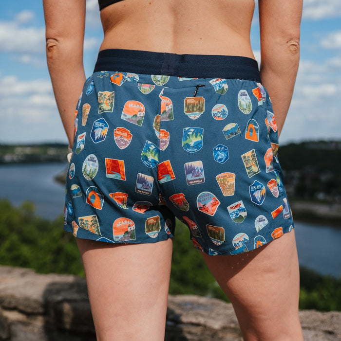 Womens Avigate 4" Mercy Short - National Parks