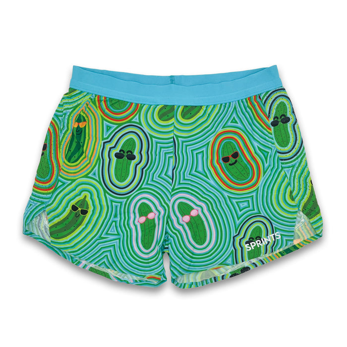 Avigate 4 inch Mercy Short in Pickle Power print - flat lay