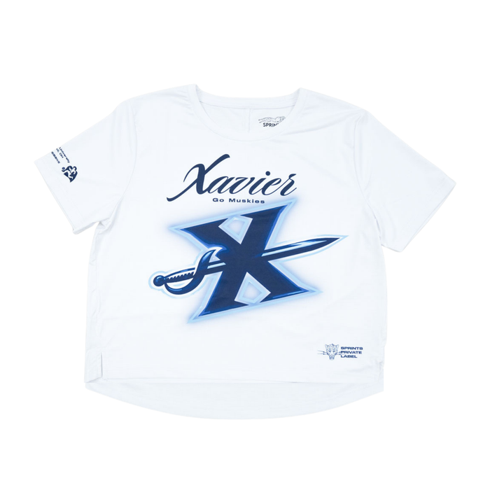 Womens Core Zero Tech Tee, Xavier University - front view