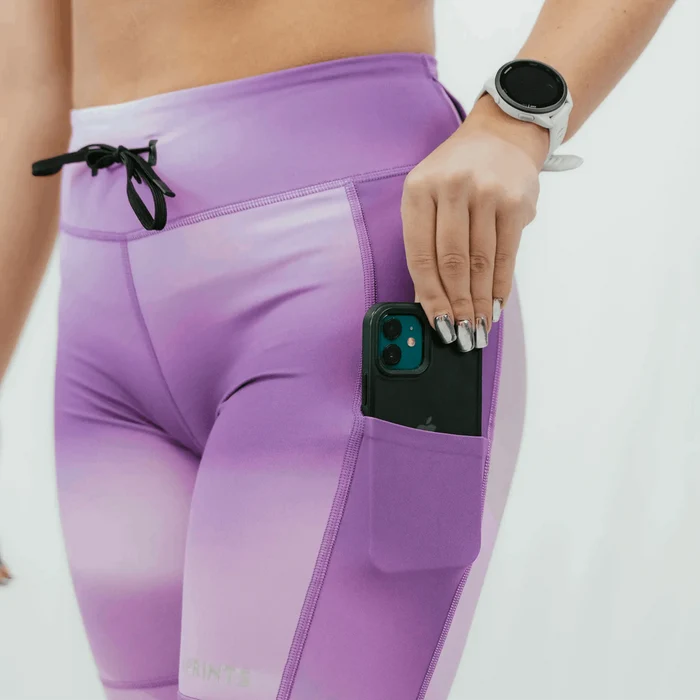 Womens Flexion 8" Compression Short - Lavender Crush