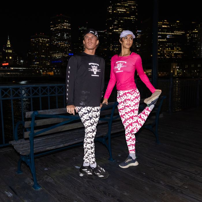 Womens Flexion Max Compression - Shatter Pace Neon Pink Flash Reflective