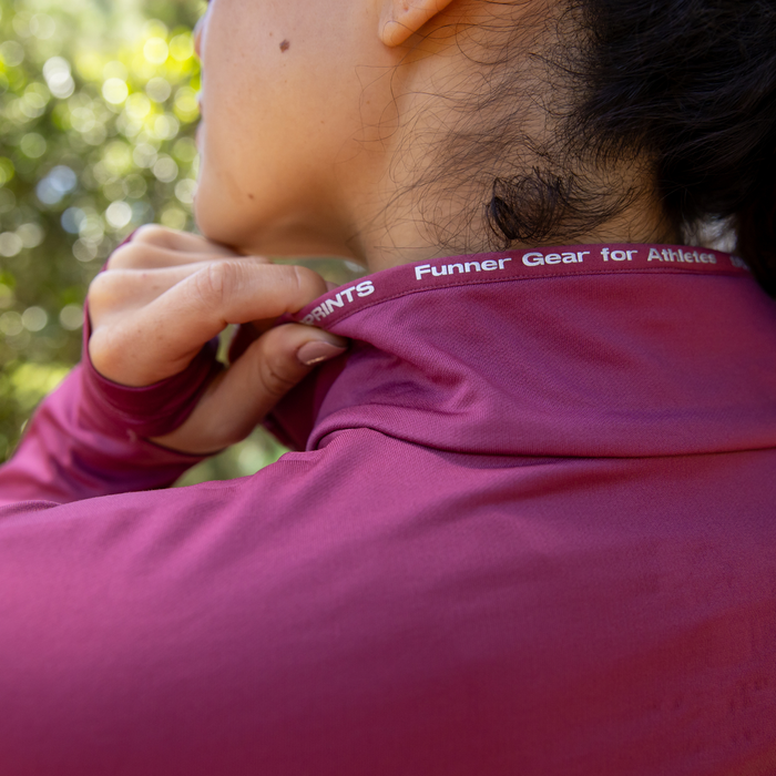 Womens Midland Quarter Zip - Berry