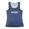 Womens Running Tank - Chicago Four Star Blue - front view