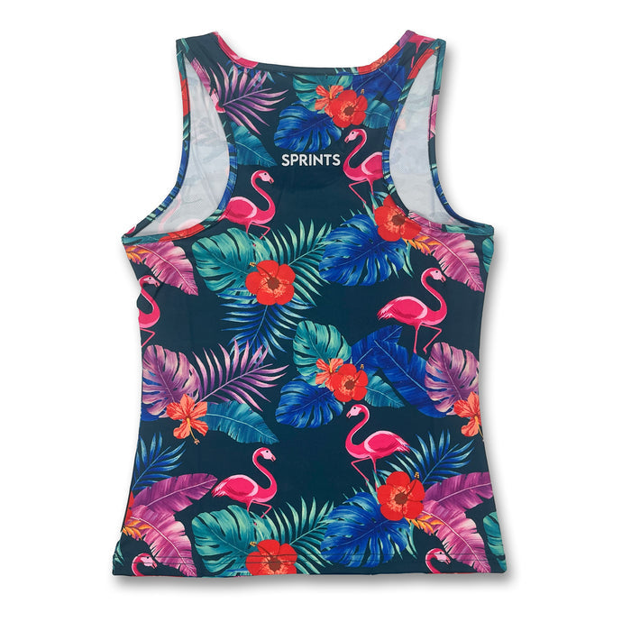 Womens Running Tank - Flamingo