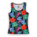 Womens Running Tank - Tropic Touchdown - front view