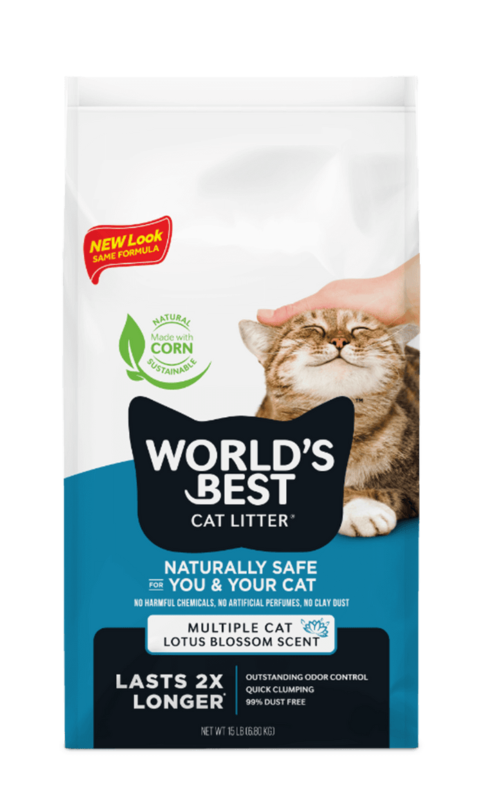 World's Best Multiple Cat Lotus Blossom Scent Cat Litter