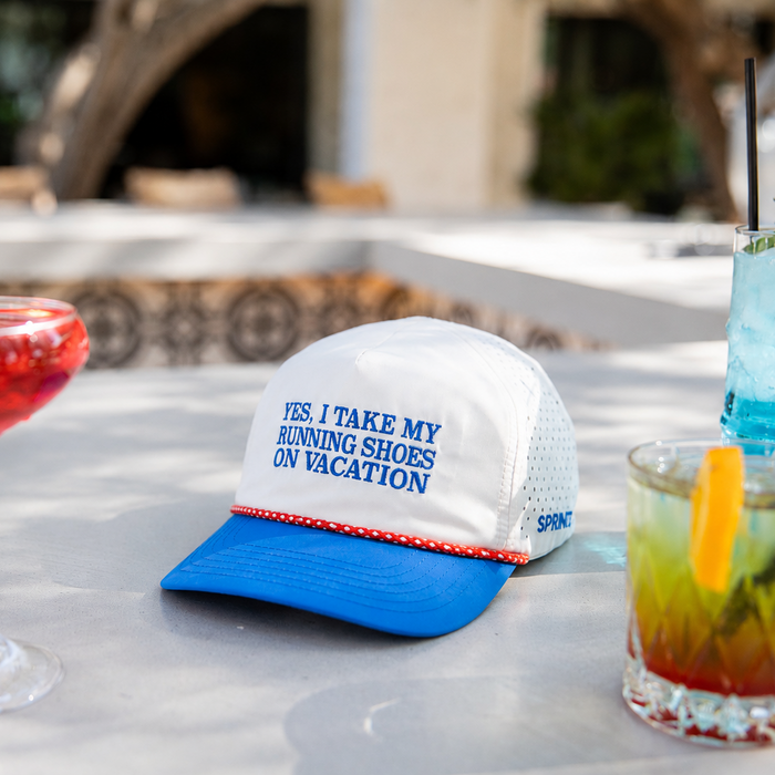 Yes, I Take My Running Shoes on Vacation EZ Rope Snapback (Unisex)